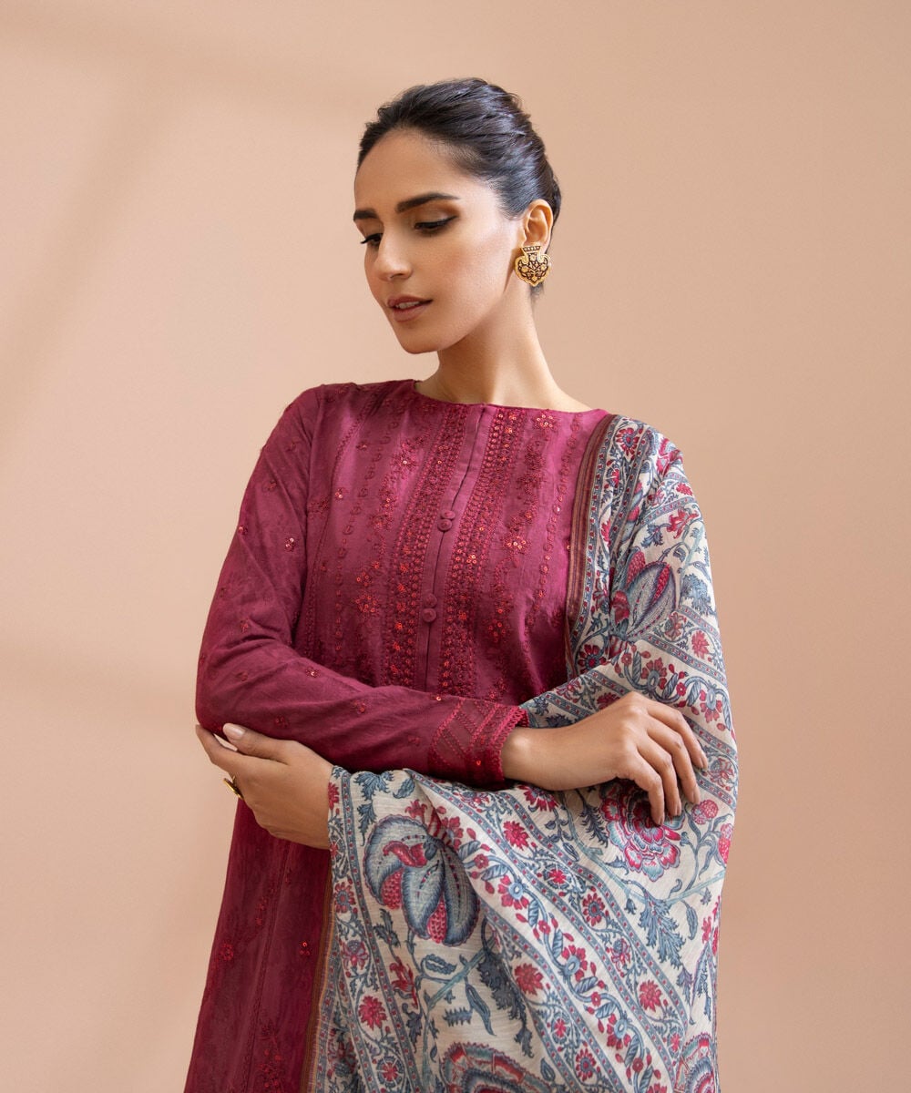Unstitched 3 PC PESG23V121TS