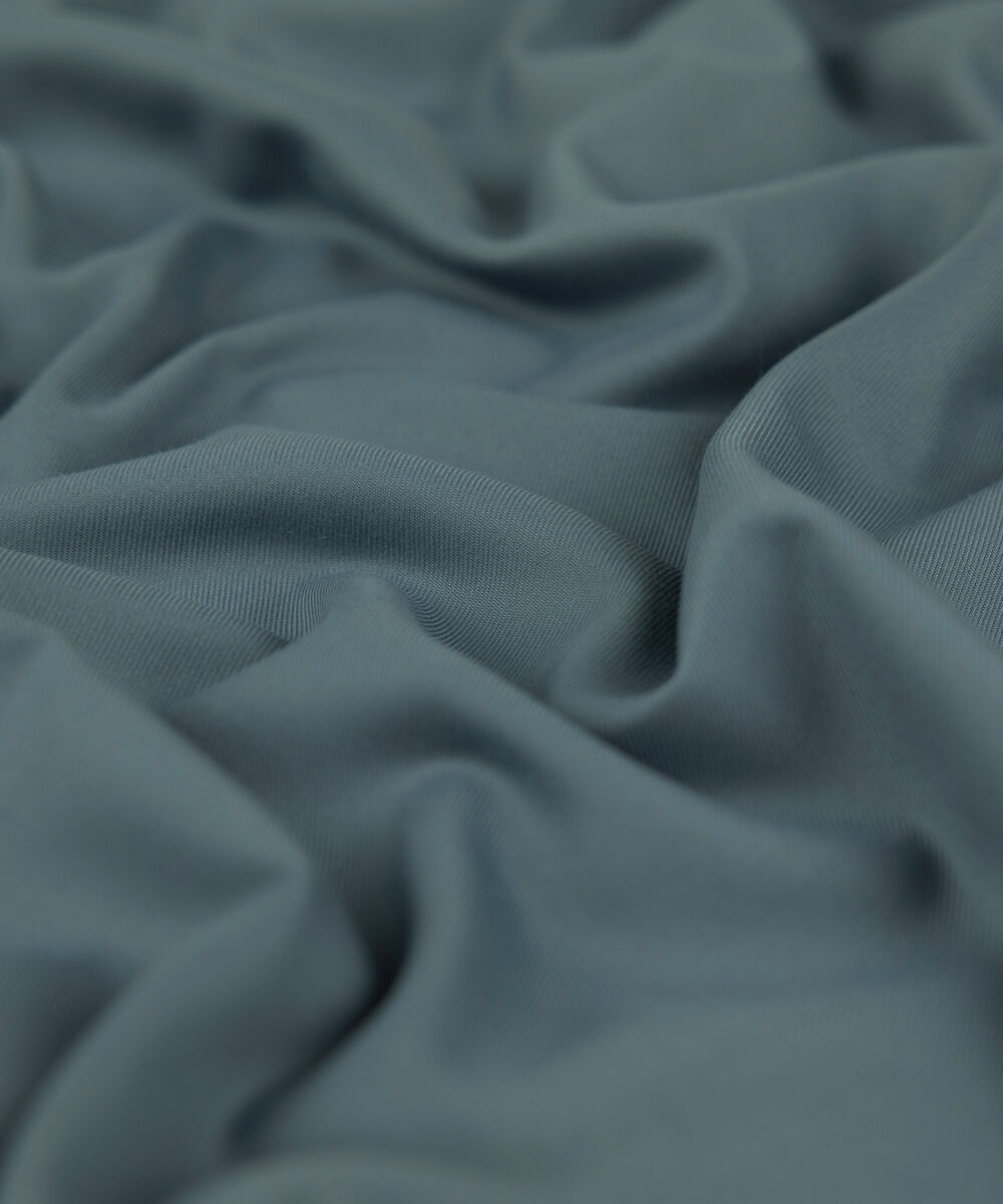 Men Unstitched Wash & Wear Blue Full Suit Fabric