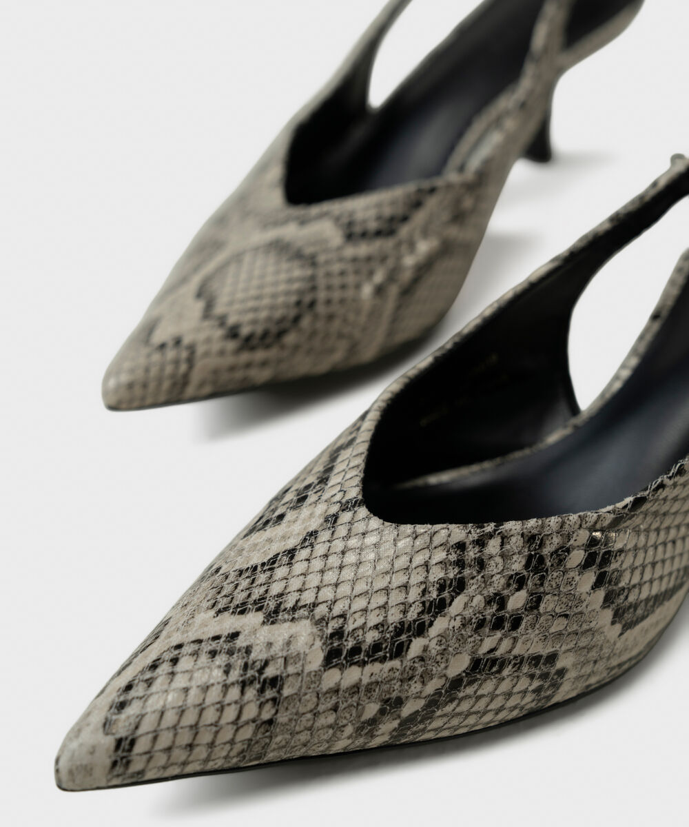 Women's Black Slingback Heels