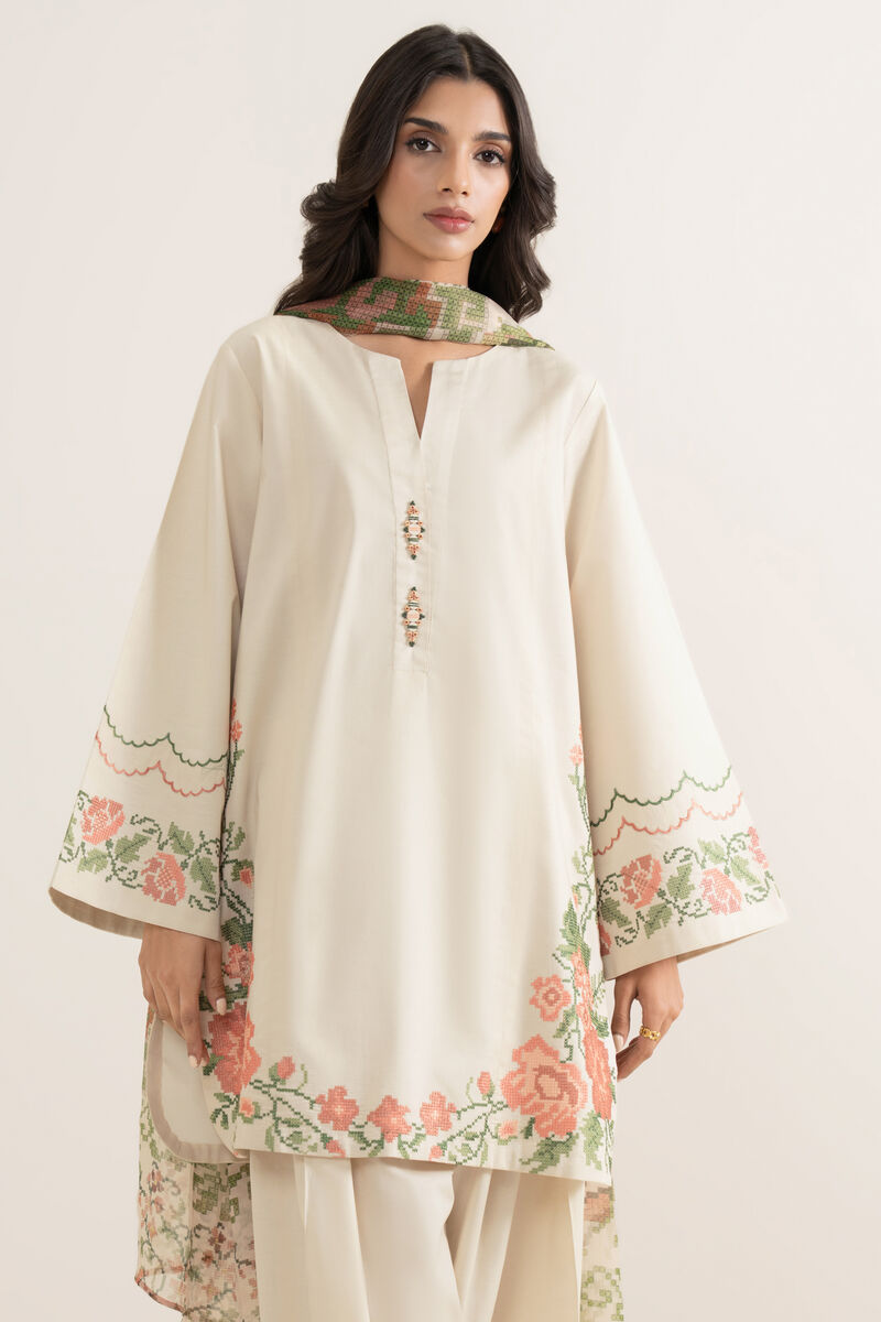 3 Piece - Embroidered Lawn Suit