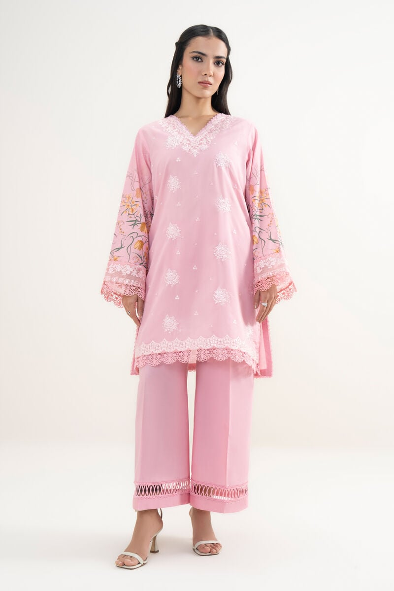 2 Piece - Emboidered Zari Lawn Suit