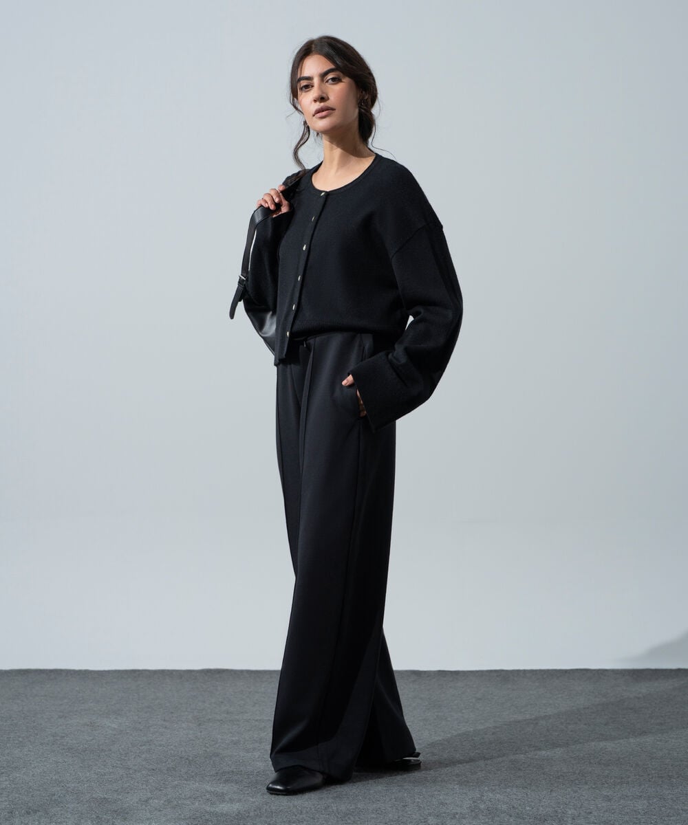Women's Western Wear Black Trousers