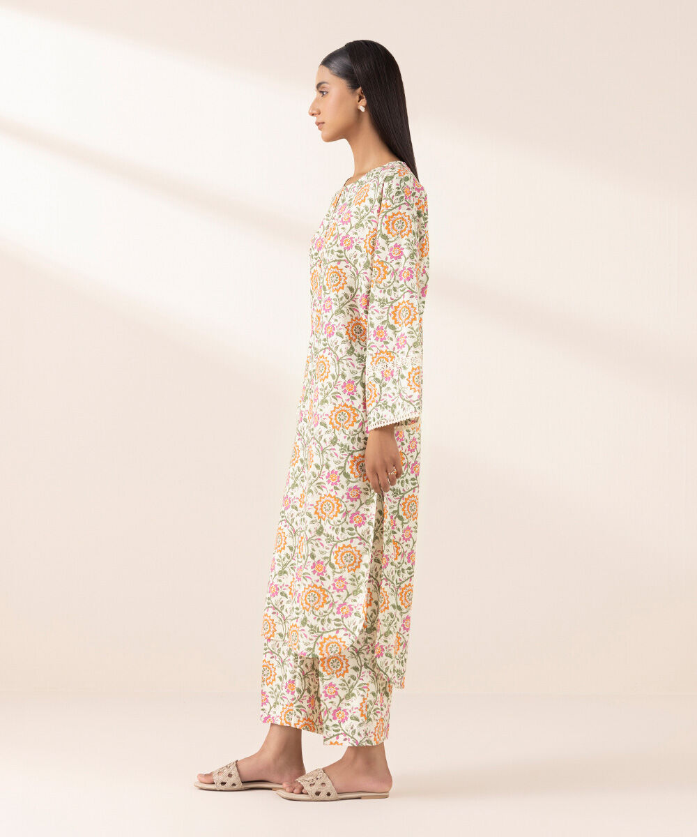 Women's Pret Cross Hatch Multi Printed Boxy Shirt