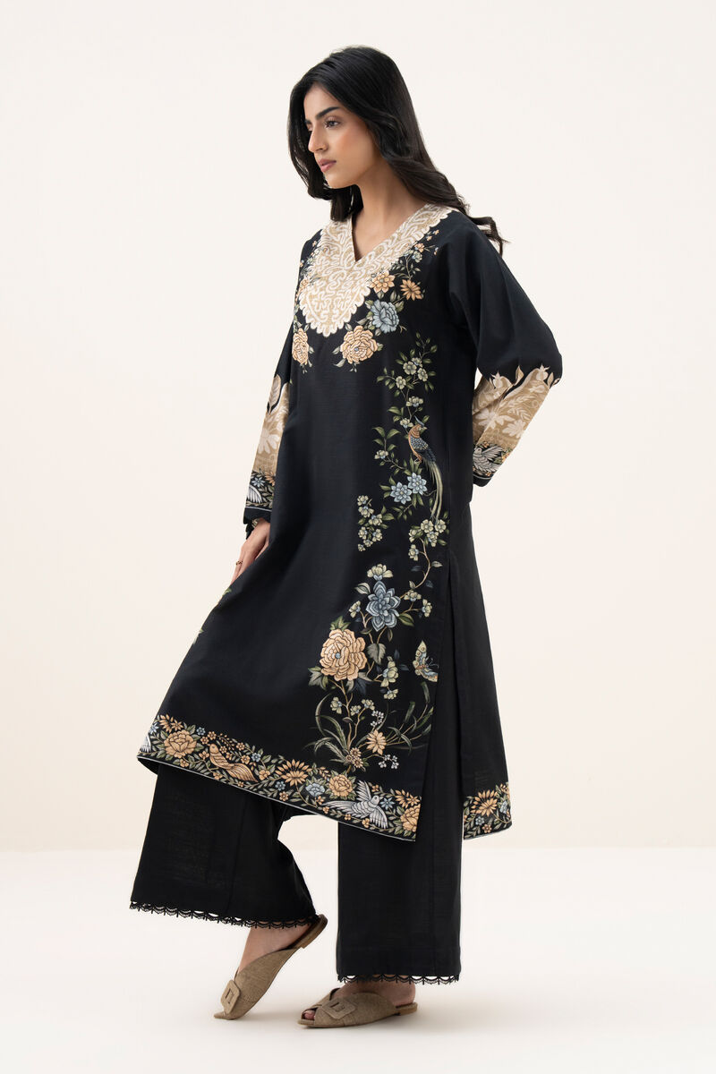 Printed Khaddar Shirt