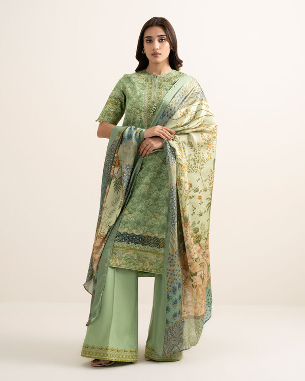 3 Piece - Embroidered Lawn Suit