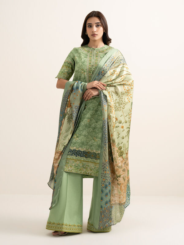 3 Piece - Embroidered Lawn Suit