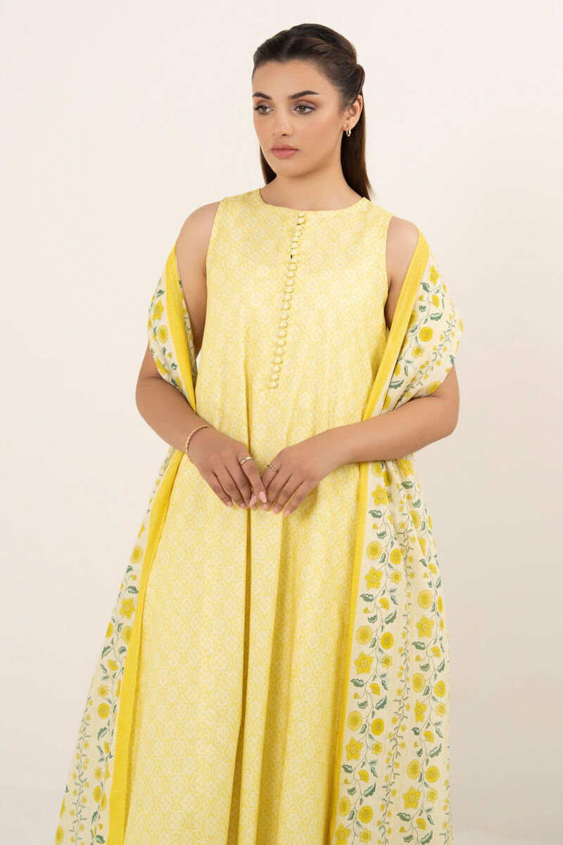 2 Piece - Printed Cotton Suit