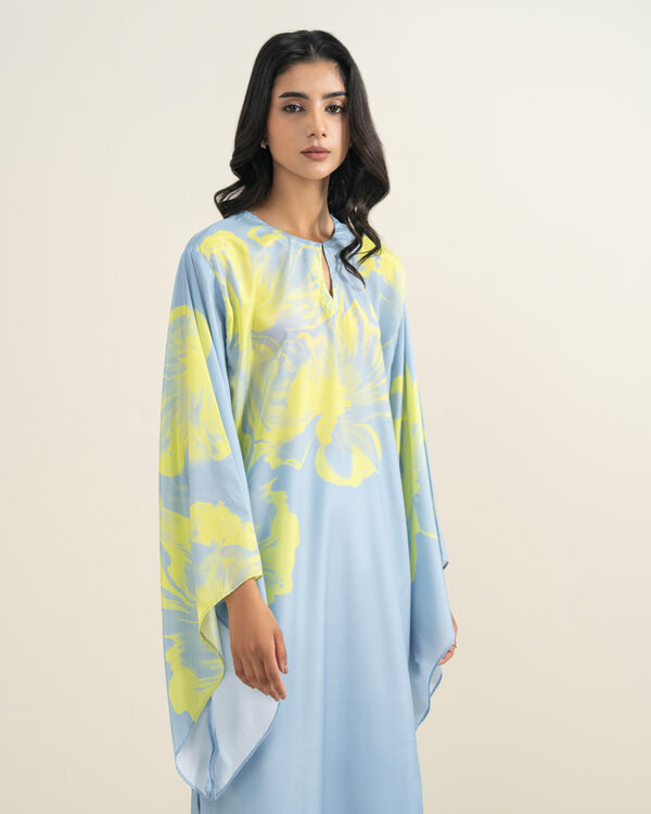 2 Piece - Printed Silk Suit