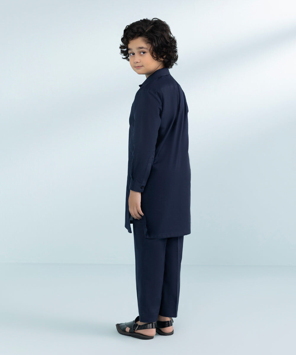 Boys 2 Piece Cambric Suit in Blue