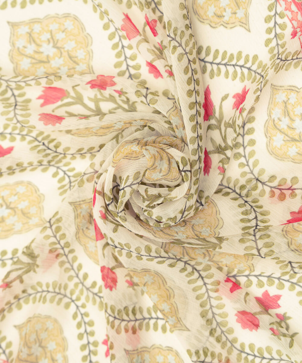 Blended Chiffon Printed Multi Dupatta