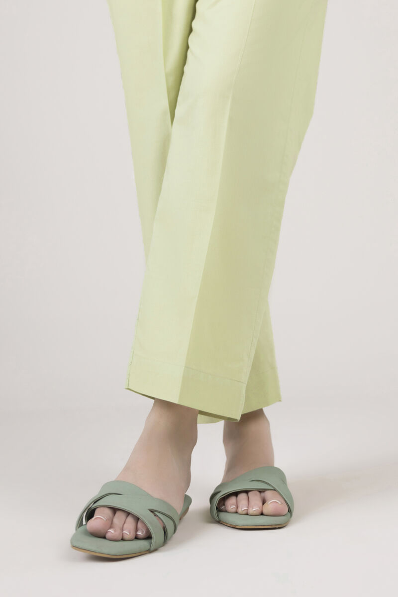 Solid Cambric Straight Pants