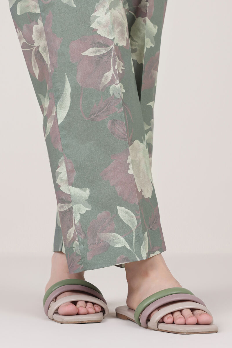 Printed Cambric Straight Pants