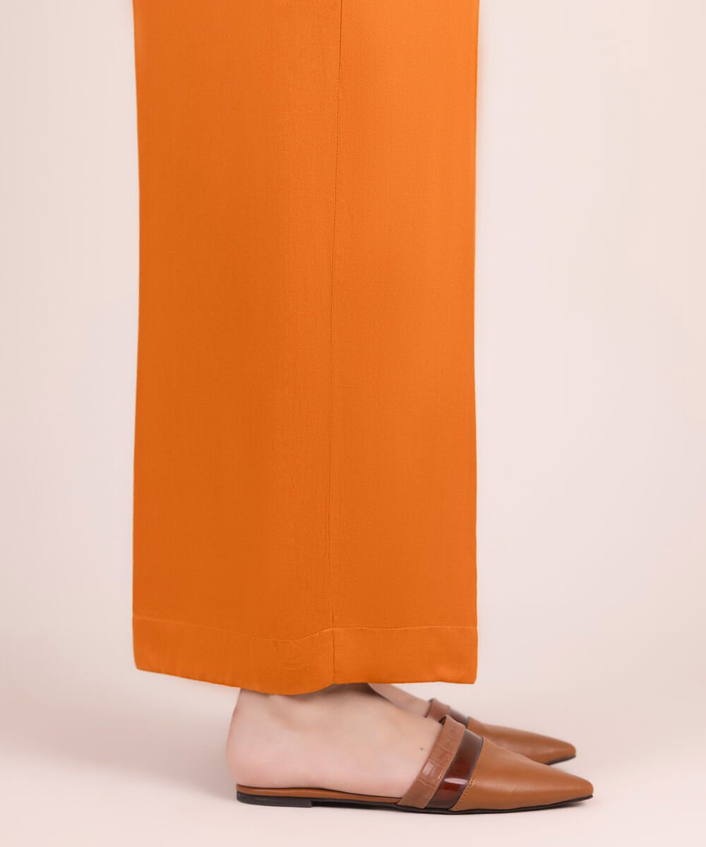 Women's RTW Bedford Solid Rust Culottes