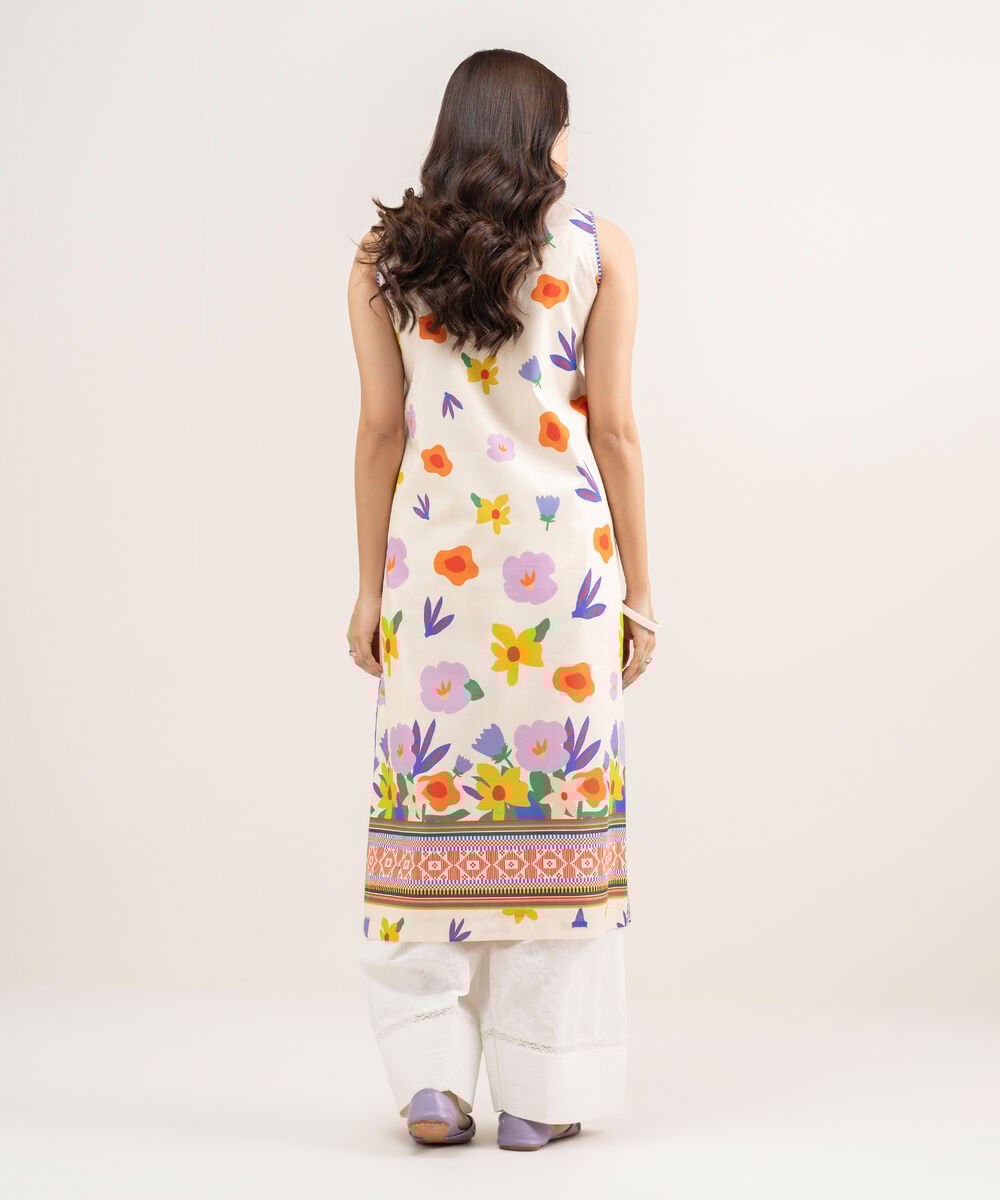 Women's Unstitched Lawn Printed Multi Shirt