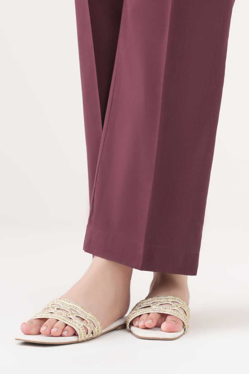 Cotton Viscose Straight Pants