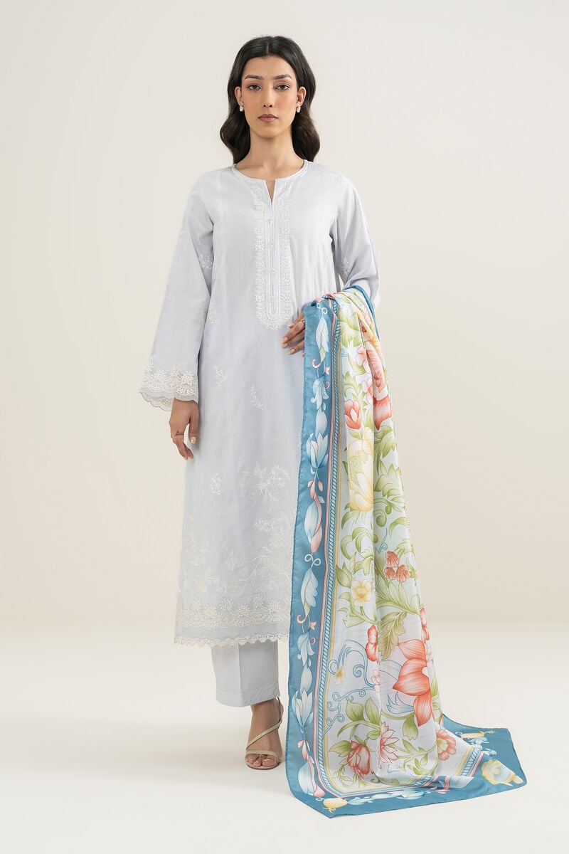 Printed Tussar Silk Dupatta