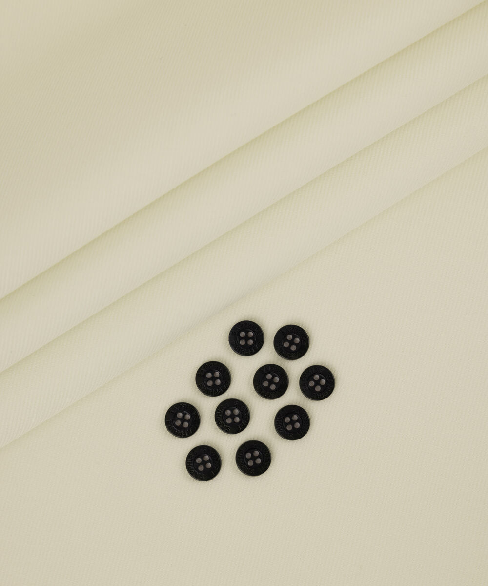 Men's Unstitched 2-Piece Cotton Dobby Light Cream Suit