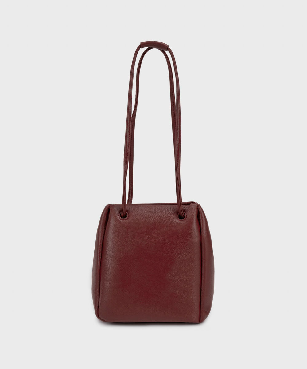 Women's Red Bucket Bag