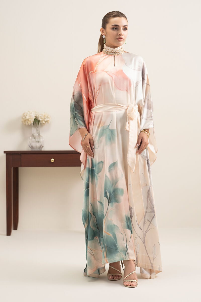 Printed Silk Kaftan