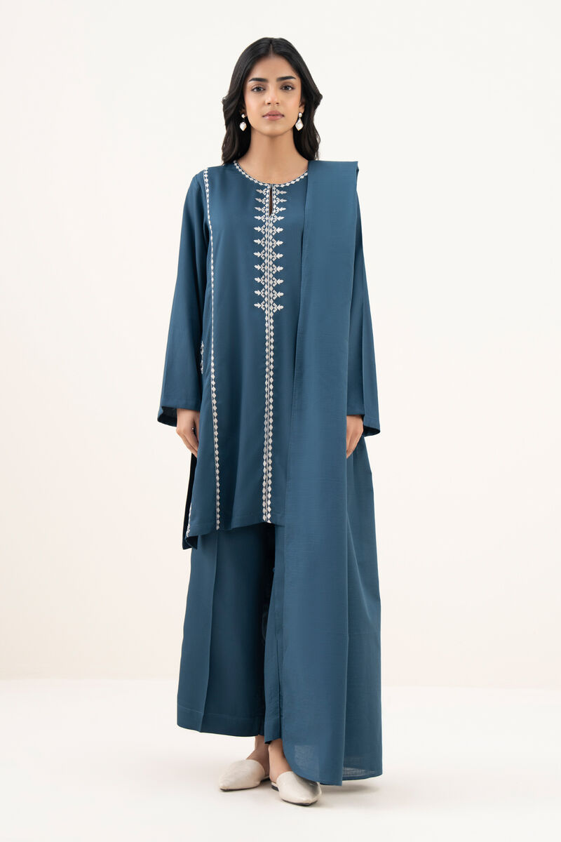 Solid Light Khaddar Dupatta