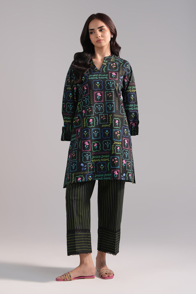 Printed Crosshatch Shirt