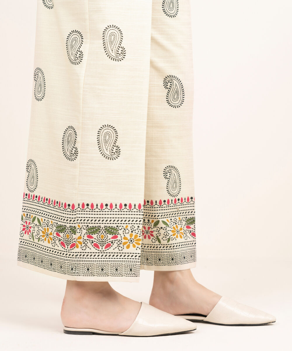 Women's RTW Khaddar Printed Multi Culottes