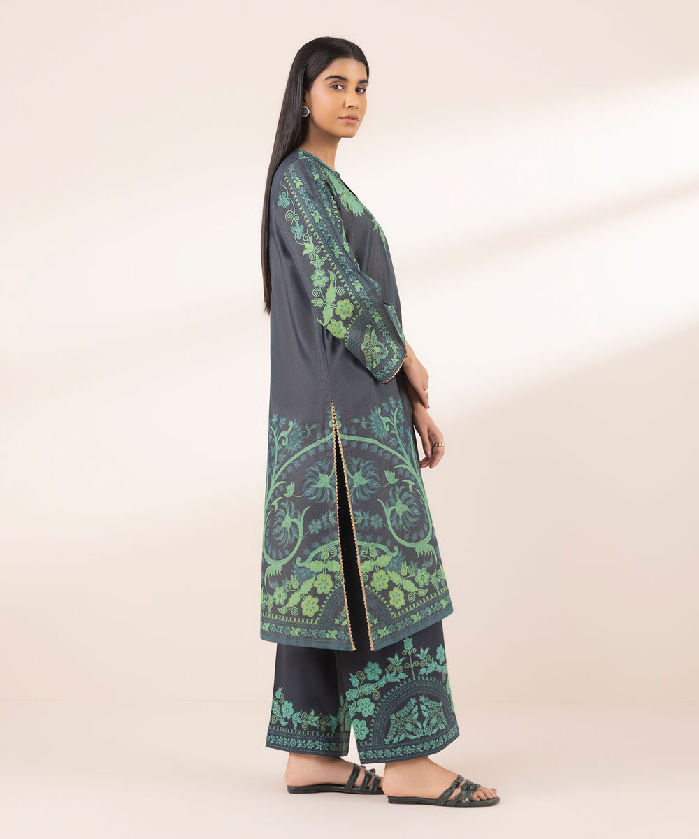 Women's RTW Zari Lawn Multi Printed A-Line Shirt
