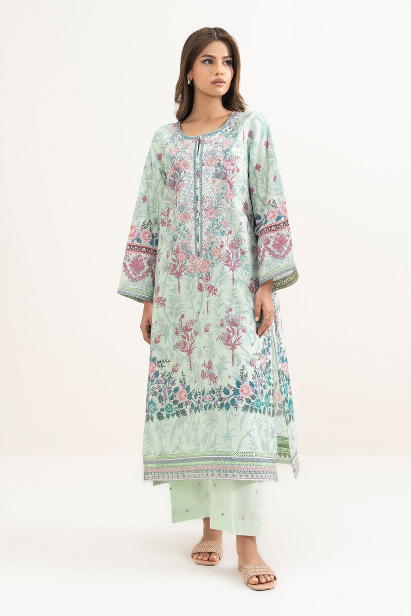 Embroidered Zari Cotton Shirt