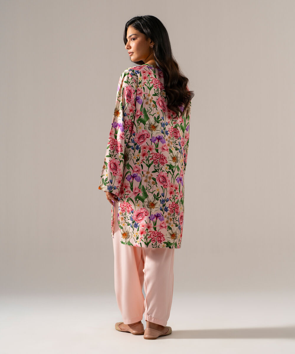 Women's RTW Viscose Marina Printed Pink 2 Piece Suit