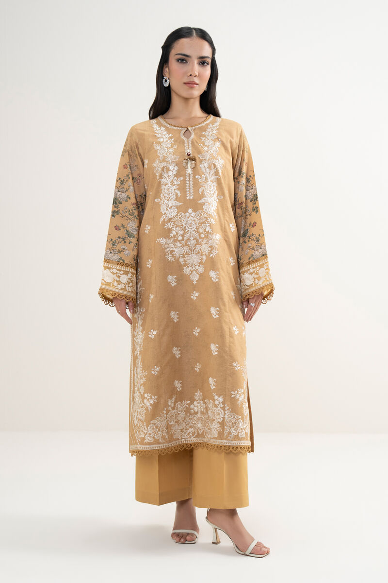 2 Piece - Emboidered Zari Lawn Suit