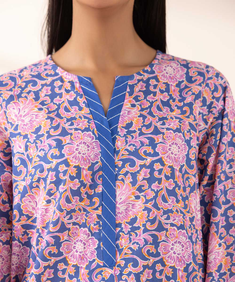 Women's Pret Cross Hatch Multi Printed A-Line Shirt