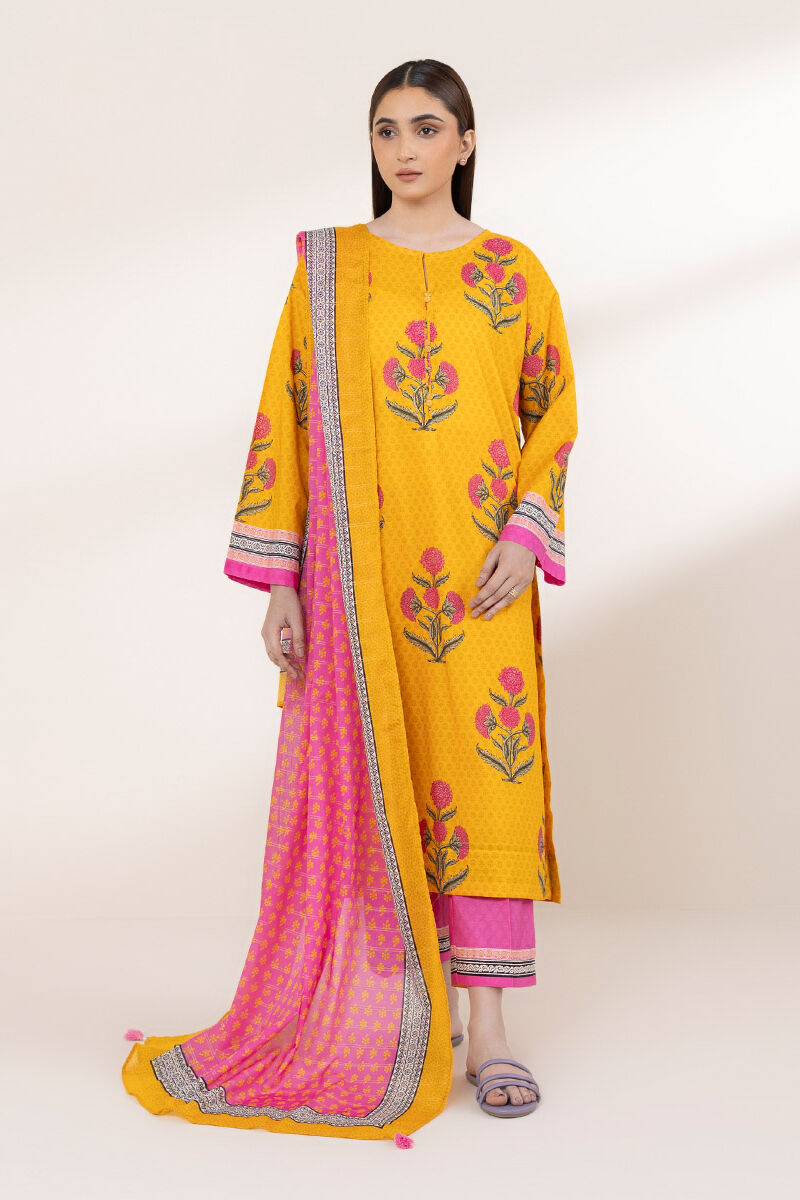Printed Zari Voile Dupatta