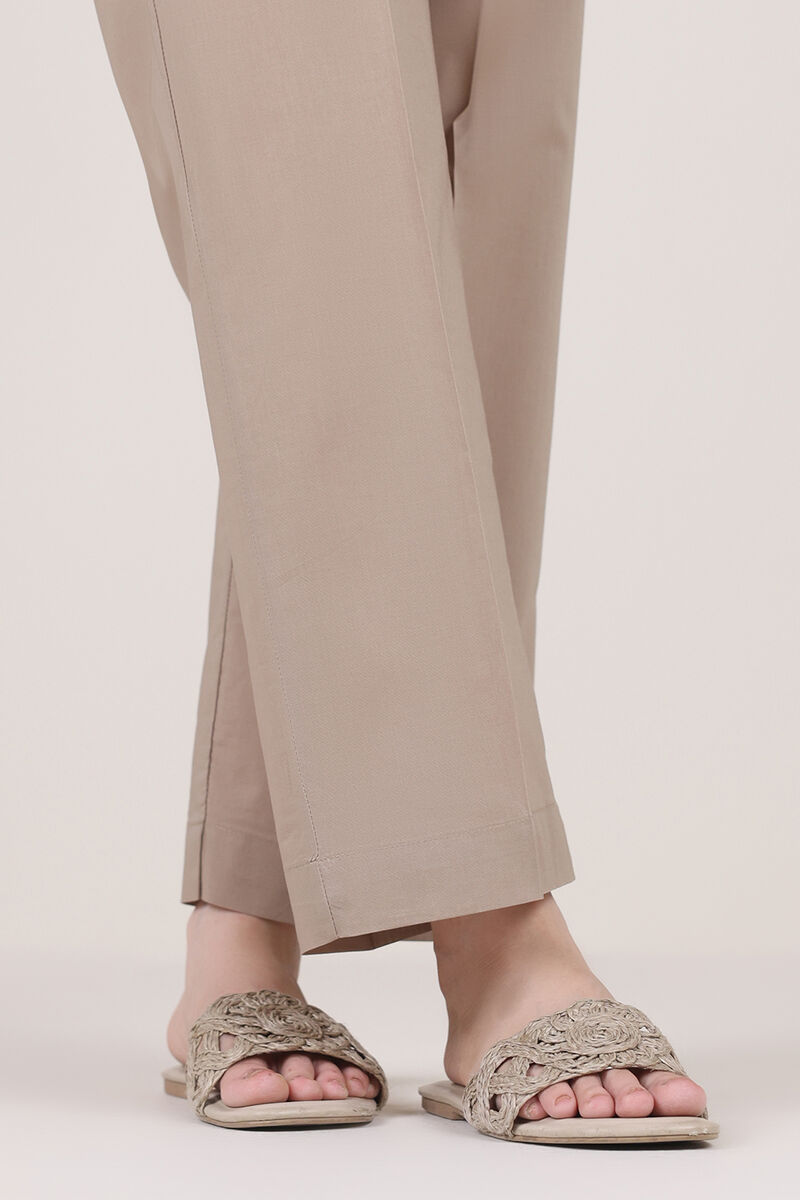 Solid Cambric Straight Pants