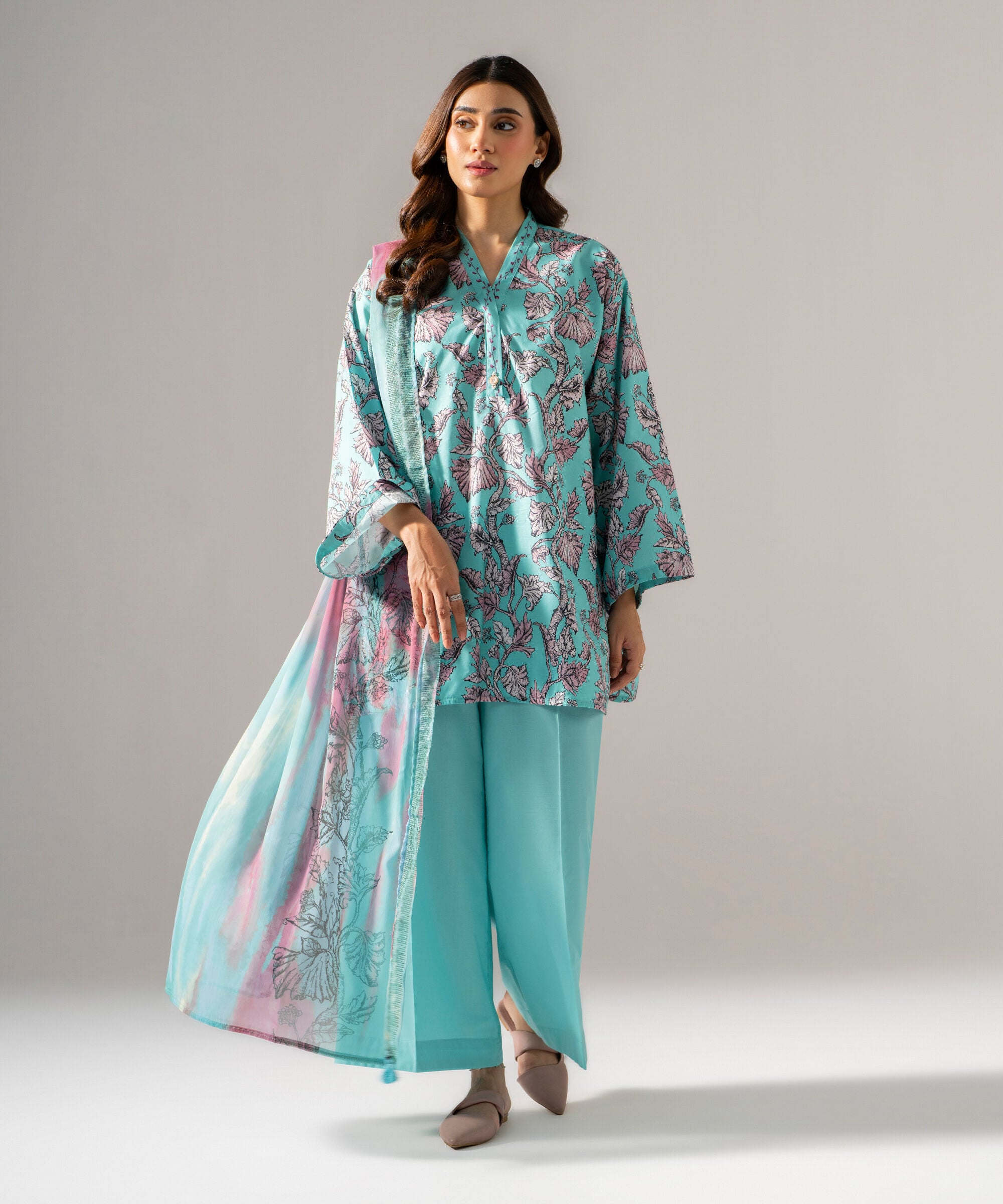 Printed Dupatta PRW26C1010DB
