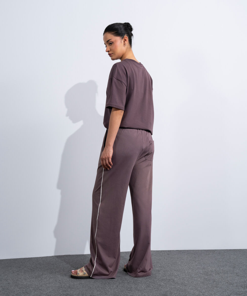 Women's Western Brown Pull-On Supima Trousers