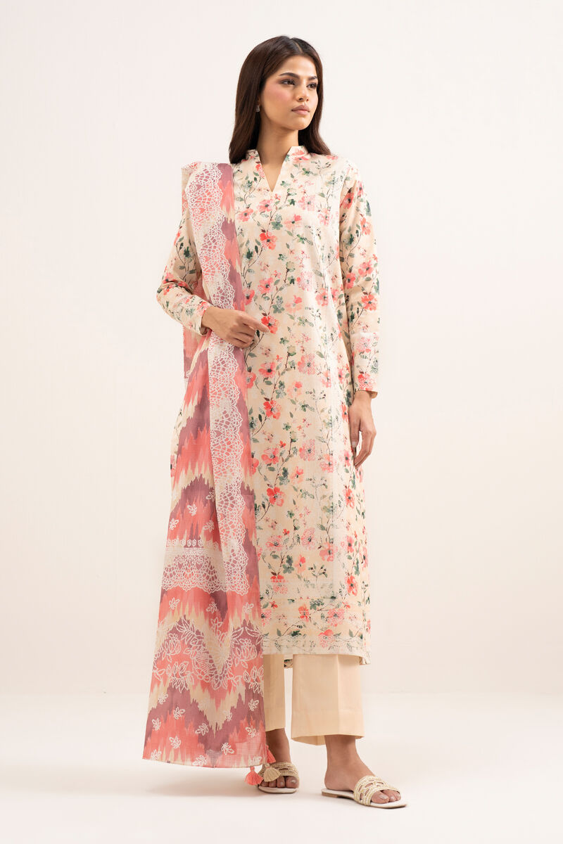 3 Piece - Printed Lawn Suit