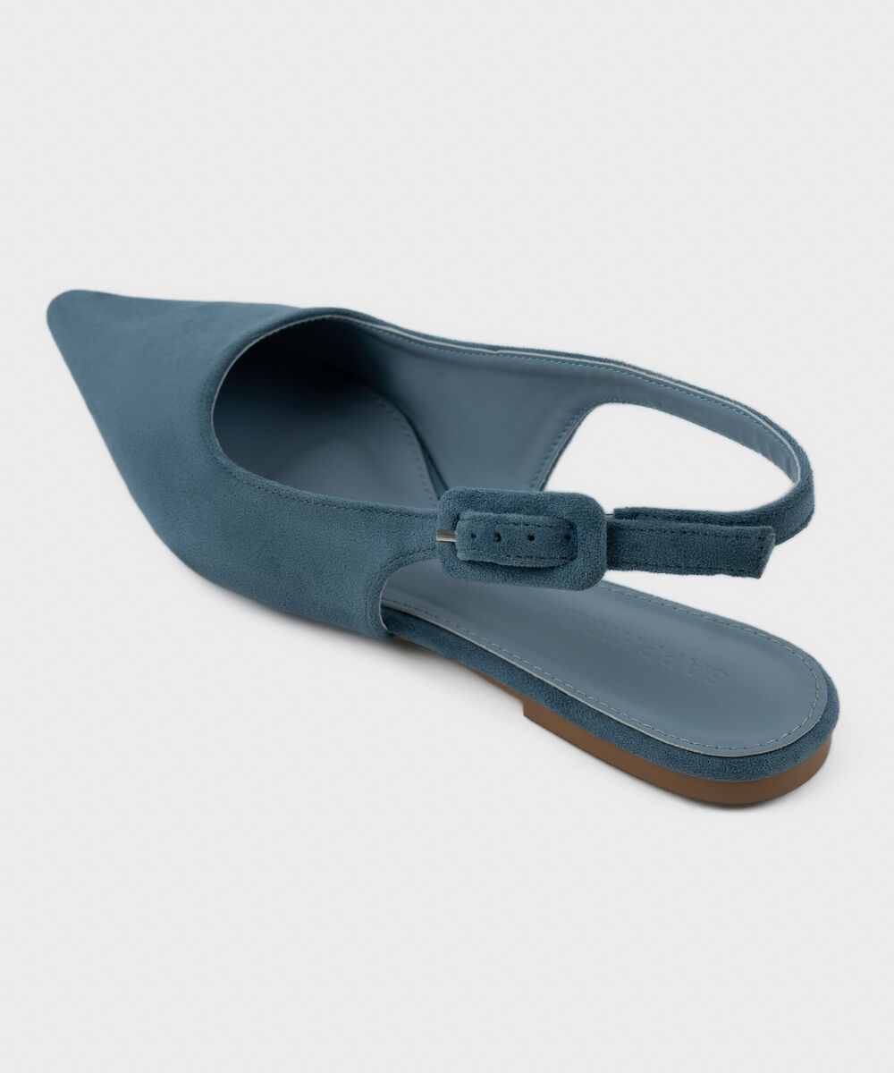Women's Blue Slingback Flats