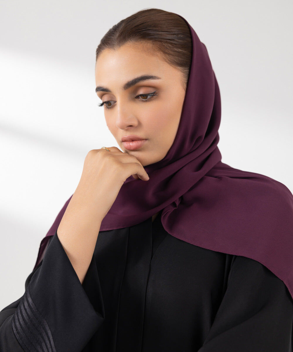 Woman - Purple Basic Hijab
