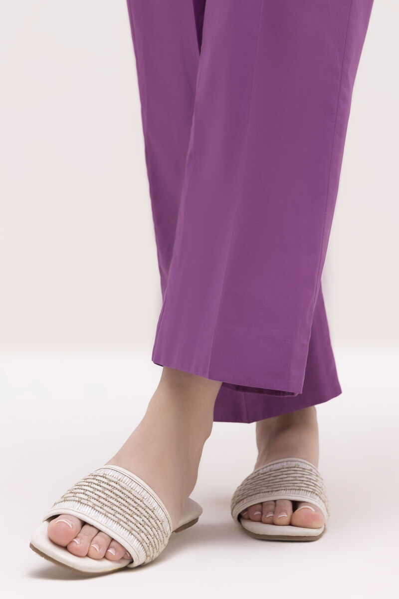 Solid Cambric Straight Pants