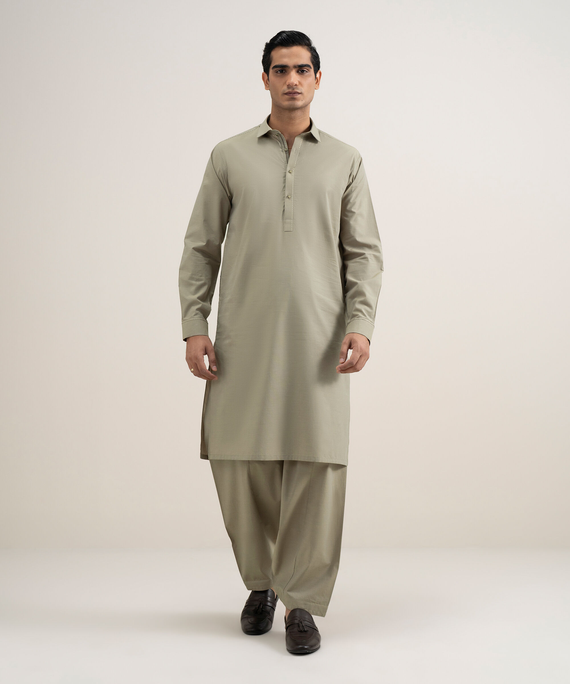 Sapphire - Embroidered Yarn Dyed Suit