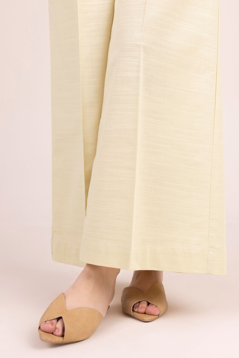 Solid Cotton Flared Pants