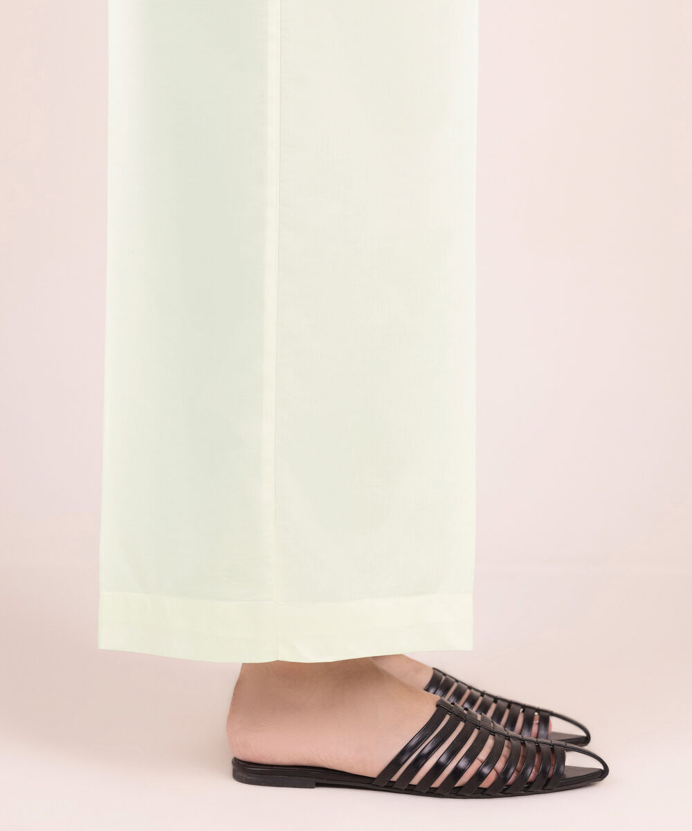 Women's RTW Cambric Solid White Culottes