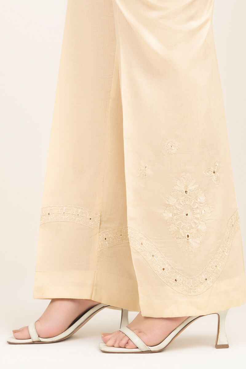 Embroidered Jacquard Straight Pants
