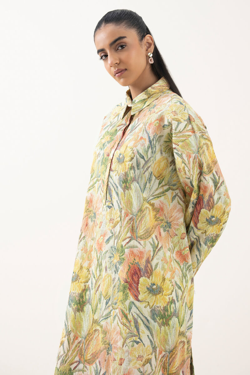 Printed Seersucker Shirt