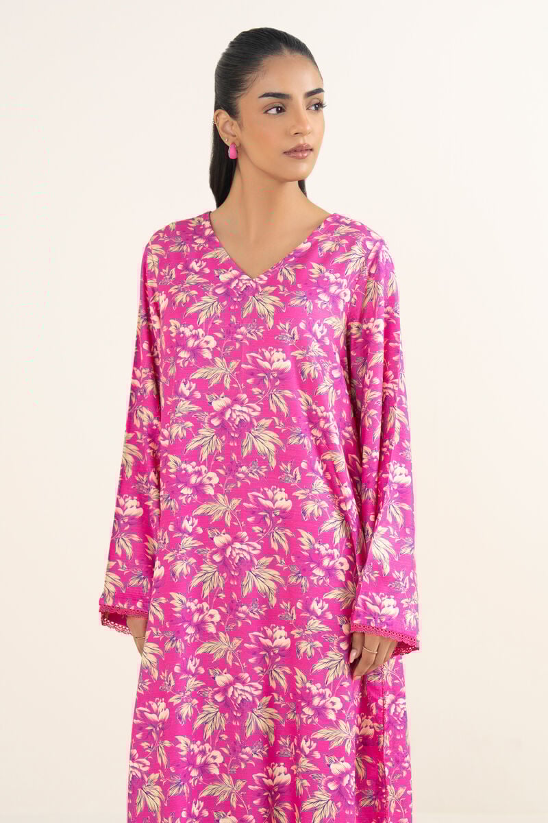Printed Arabic Khaddar Shirt