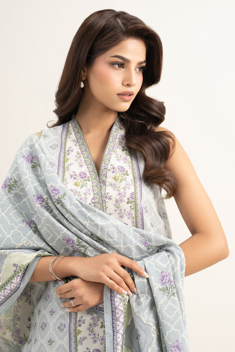 3 Piece - Printed Lawn Suit