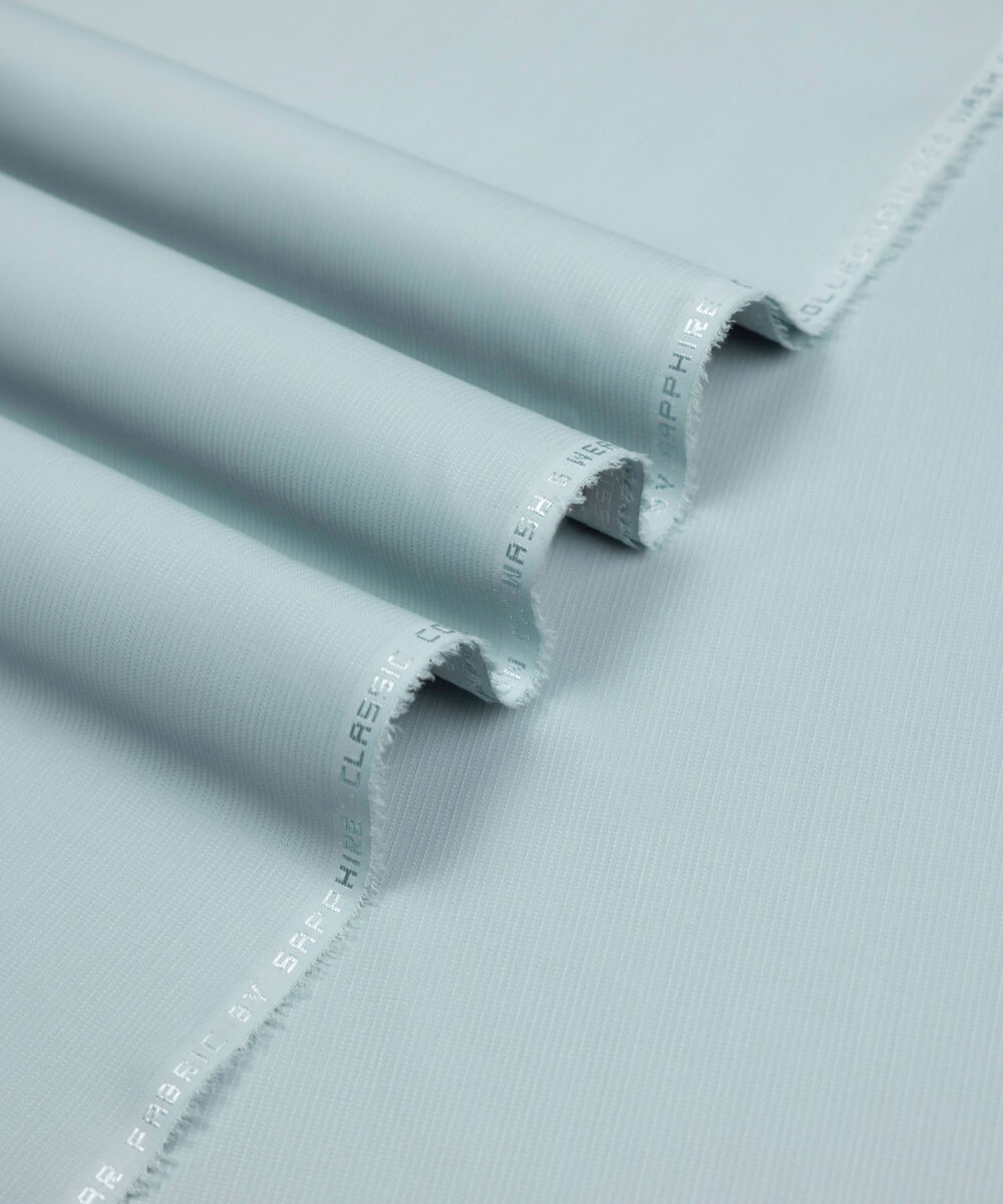 Men's Unstitched Two-Piece Aqua Premium Wash & Wear Dobby Suit