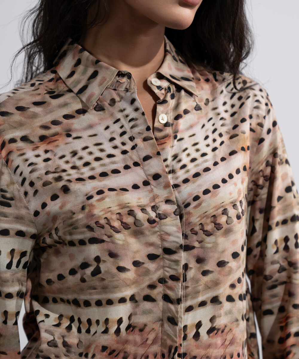 Women's Multi Printed Viscose Shirt