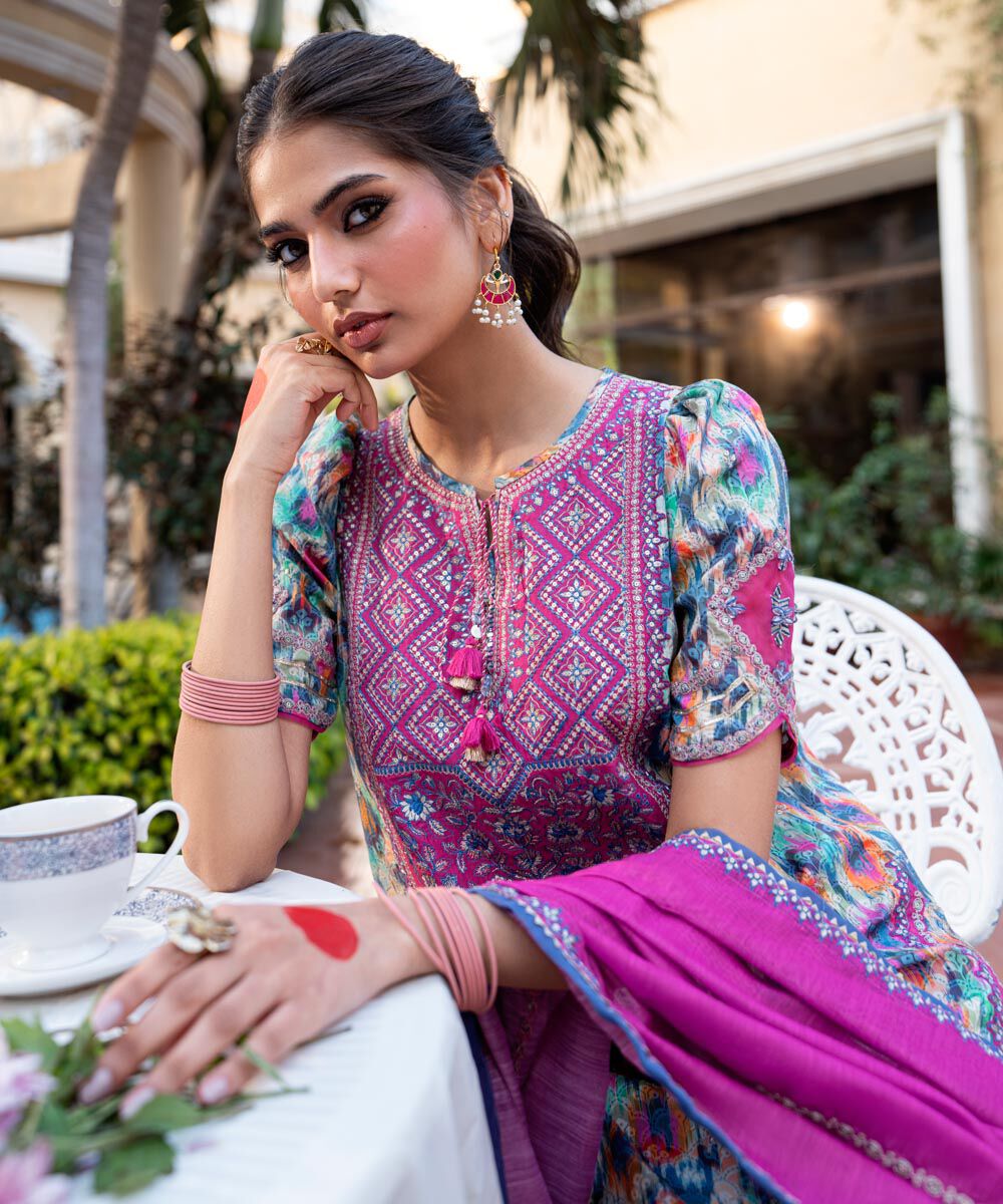 Woman - Multi 3 Piece - Embroidered Lawn Suit