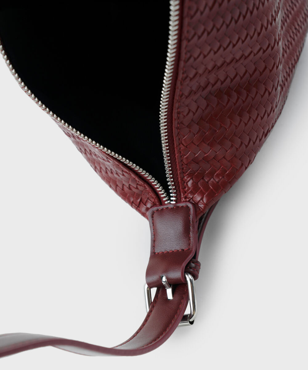 Women's Red Shoulder  Bag With Adjustable Straps